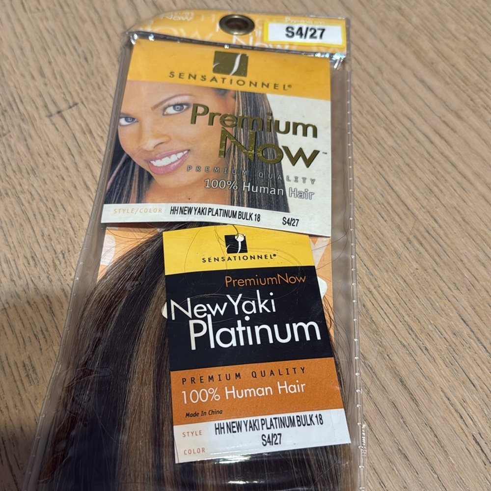 Premium Now Human Hair Wig - S4/27 Brown Blend - Picture 2 of 4